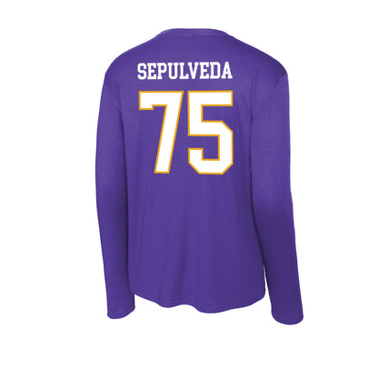 Albany - NCAA Football : Max Sepulveda - Activewear Long Sleeve T-Shirt-1