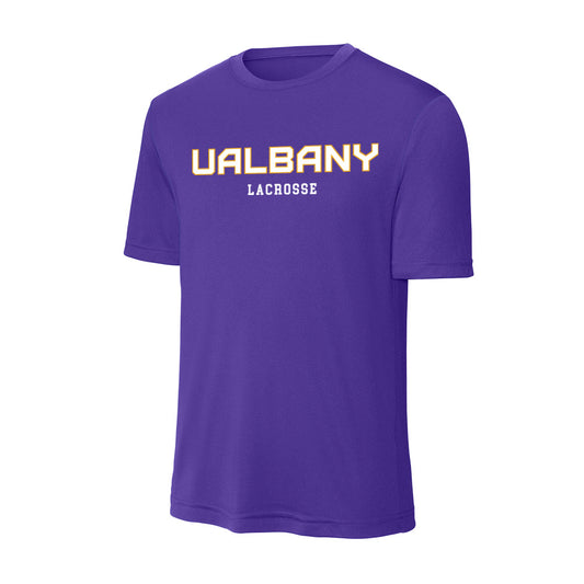 Albany - NCAA Men's Lacrosse : Carter Loughman - Activewear T-Shirt-0