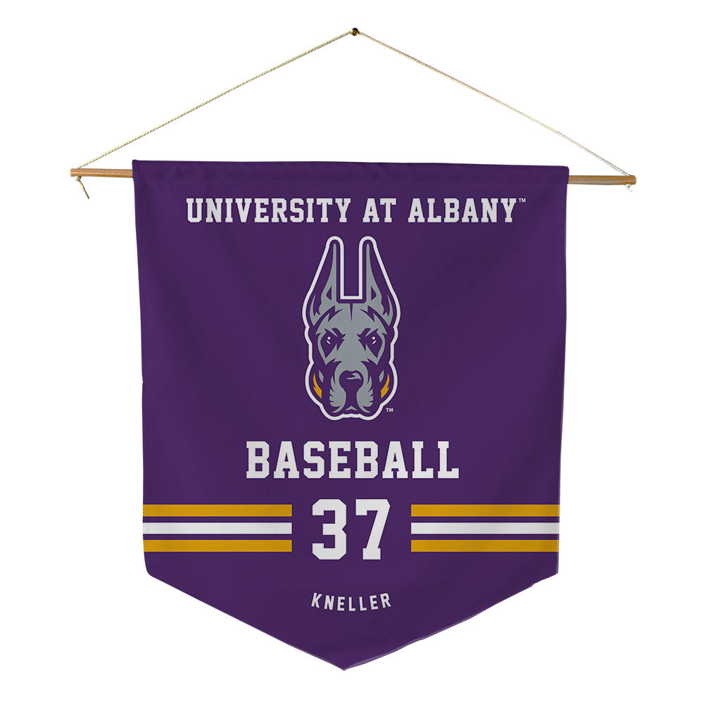 Albany - NCAA Baseball : Tyler Kneller - Pennant - 18" x 21"-0