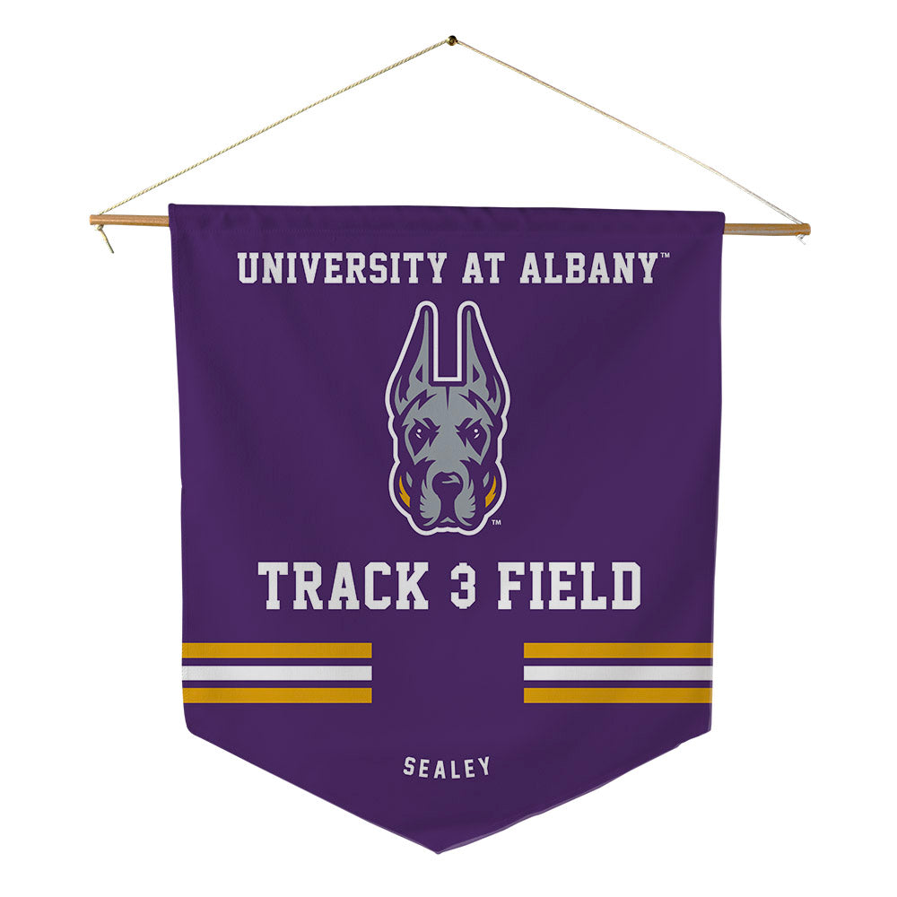 Albany - NCAA Men's Track & Field : Nicholos Sealey - Pennant - 18" x 21"-0