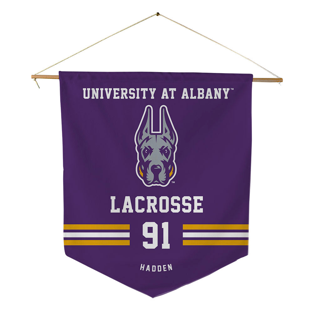 Albany - NCAA Men's Lacrosse : Jack Hadden - Pennant - 18" x 21"-0