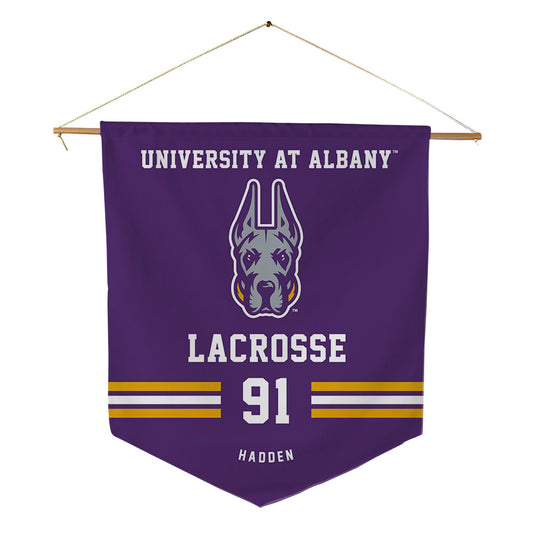Albany - NCAA Men's Lacrosse : Jack Hadden - Pennant - 18" x 21"-0