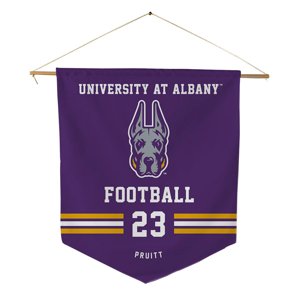 Albany - NCAA Football : Jeremiah Pruitt - Pennant - 18" x 21"-0