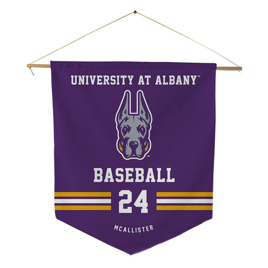 Albany - NCAA Baseball : Levi McAllister - Pennant - 18" x 21"-0