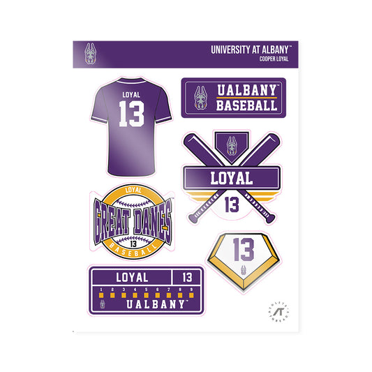 Albany - NCAA Baseball : Cooper Loyal - Sticker Sheet-0