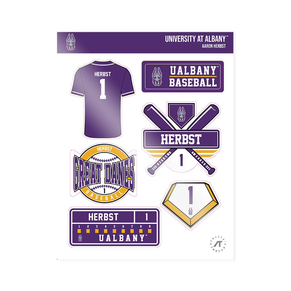 Albany - NCAA Baseball : Aaron Herbst - Sticker Sheet-0