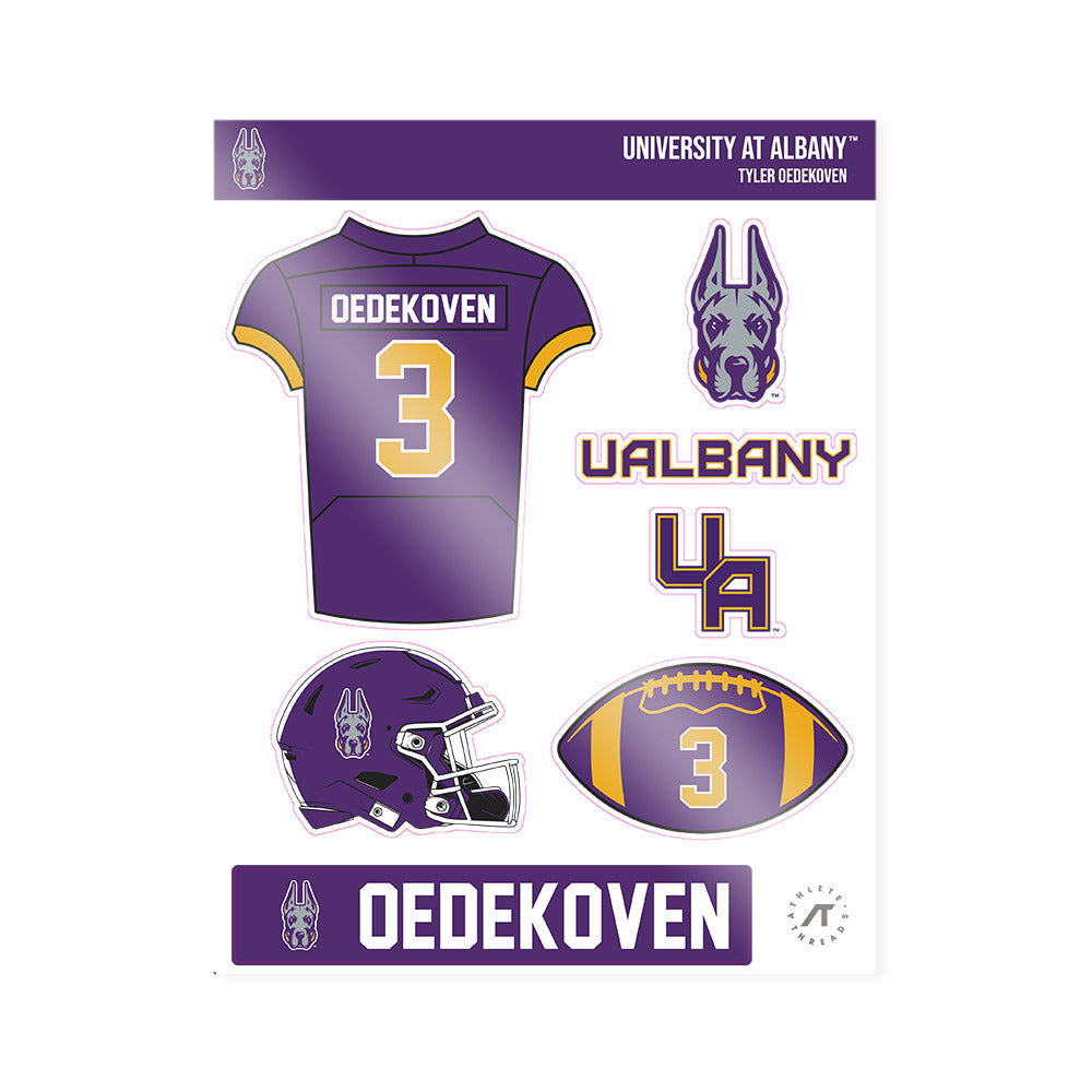 Albany - NCAA Football : Tyler Oedekoven - Sticker Sheet-0