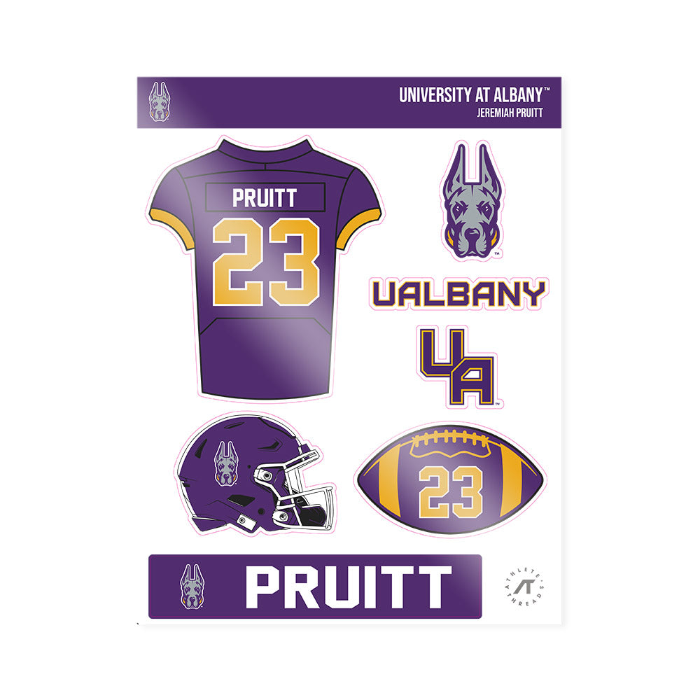 Albany - NCAA Football : Jeremiah Pruitt - Sticker Sheet-0
