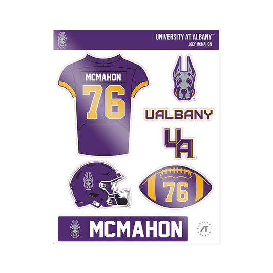 Albany - NCAA Football : Joey McMahon - Sticker Sheet-0