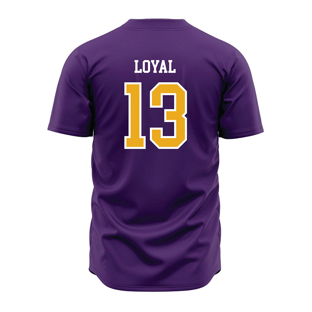 Albany - NCAA Baseball : Cooper Loyal - Purple Jersey-1