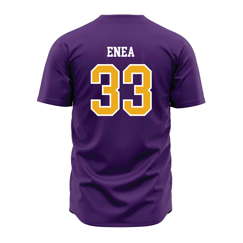 Albany - NCAA Baseball : Alex Enea - Purple Jersey-1