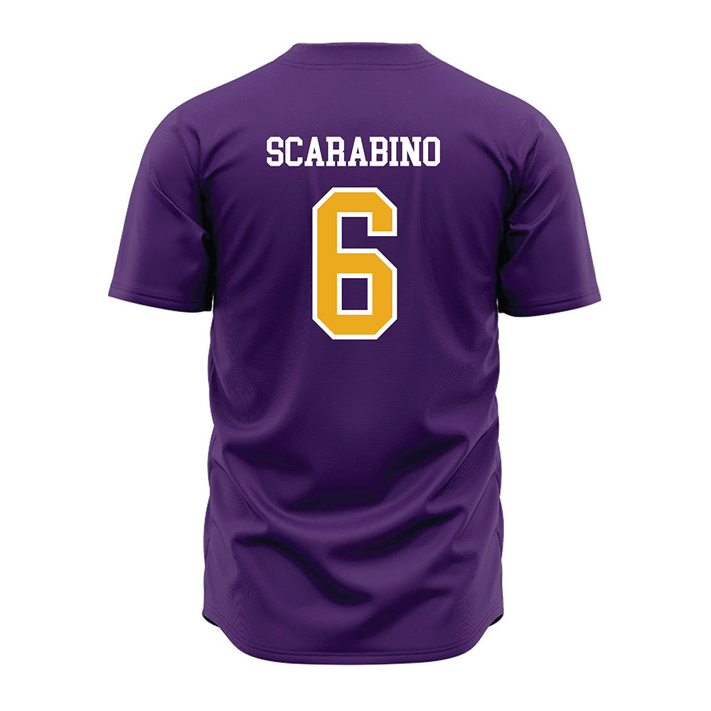 Albany - NCAA Baseball : Anthony Scarabino - Purple Jersey-1