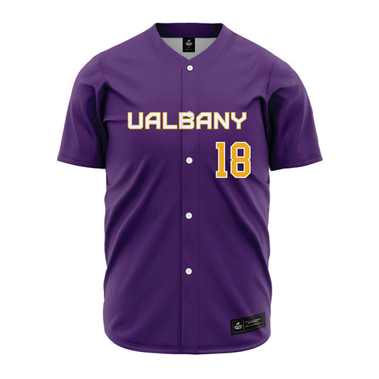 Albany - NCAA Baseball : Dylan banner - Purple Jersey-0