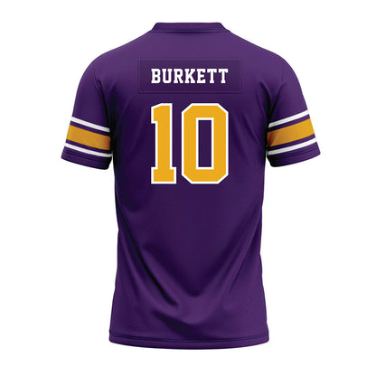 Albany - NCAA Football : Myles Burkett - Purple Premium Football Jersey-1