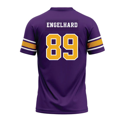 Albany - NCAA Football : Riley Engelhard - Purple Premium Football Jersey-1