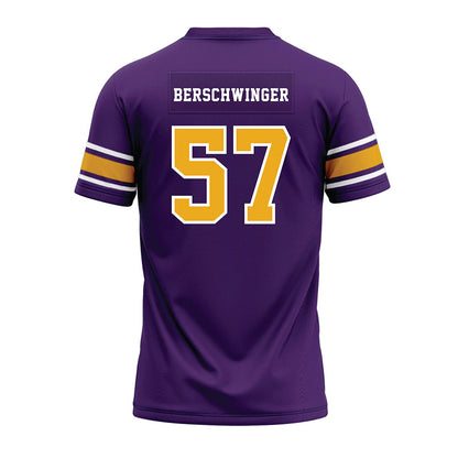 Albany - NCAA Football : Troy Berschwinger - Purple Premium Football Jersey-1