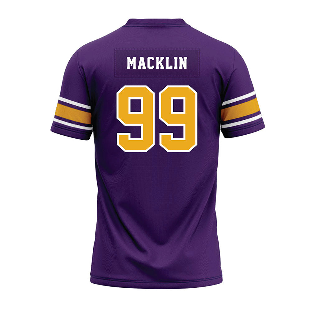 Albany - NCAA Football : Kylyn Macklin - Purple Premium Football Jersey-1