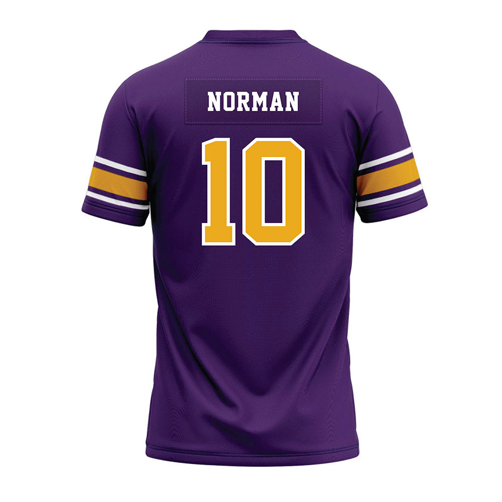Albany - NCAA Football : BJ norman - Purple Premium Football Jersey-1