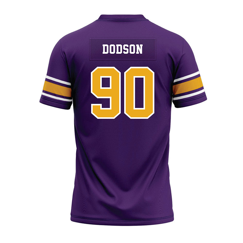 Albany - NCAA Football : Deshon Dodson - Purple Premium Football Jersey-1