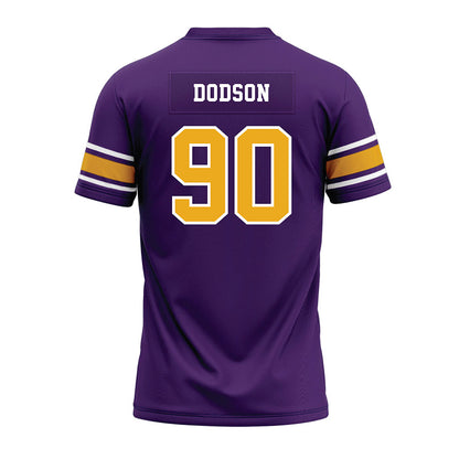 Albany - NCAA Football : Deshon Dodson - Purple Premium Football Jersey-1