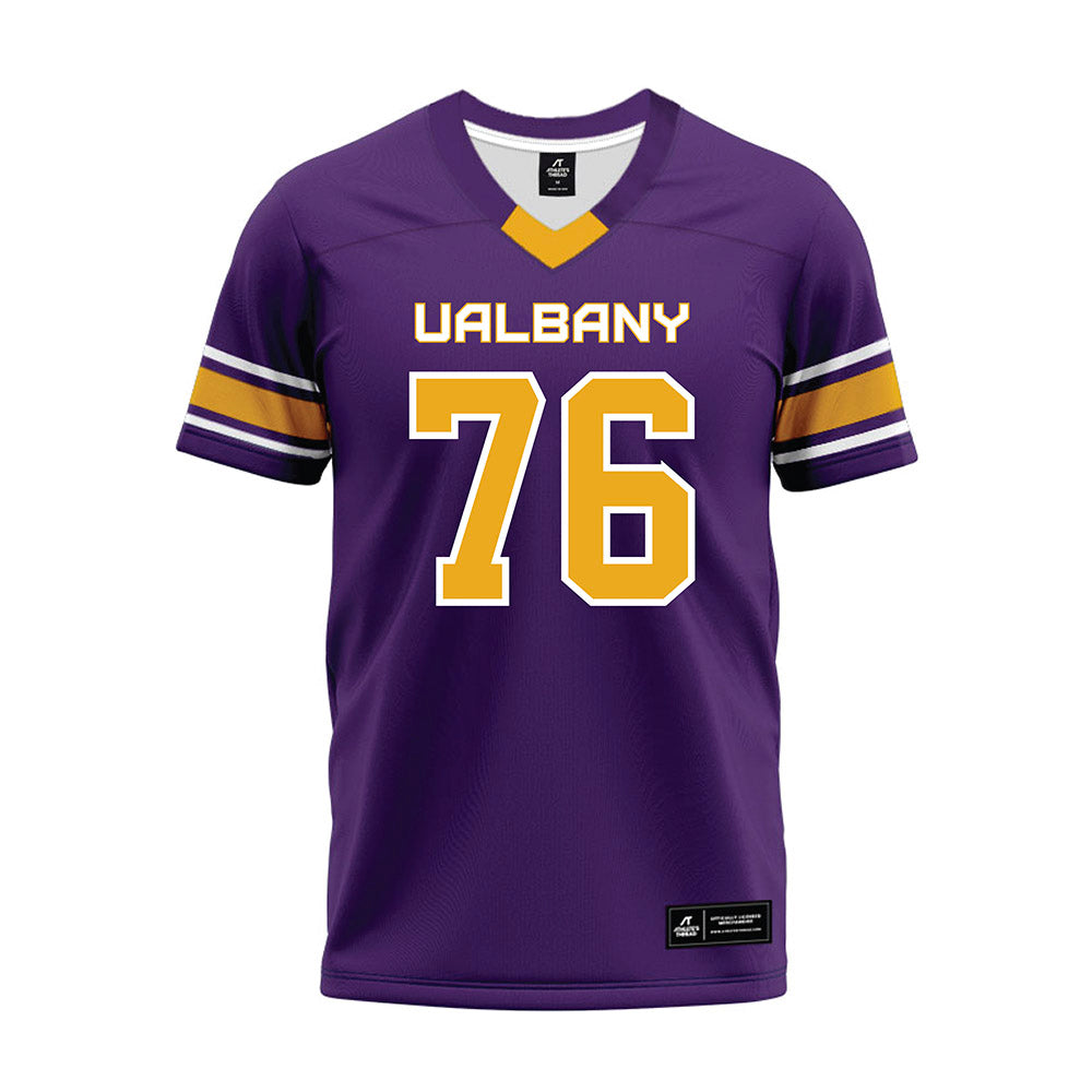 Albany - NCAA Football : Joey McMahon - Purple Premium Football Jersey-0