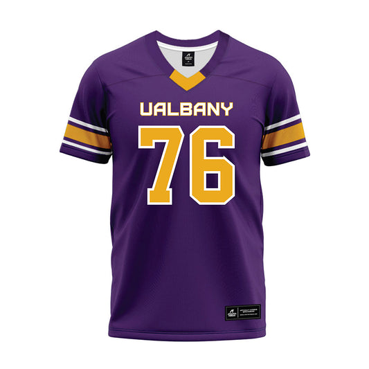 Albany - NCAA Football : Joey McMahon - Purple Premium Football Jersey-0