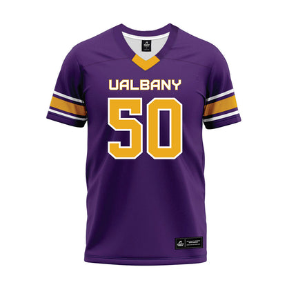 Albany - NCAA Football : Jacob Jones - Purple Premium Football Jersey-0