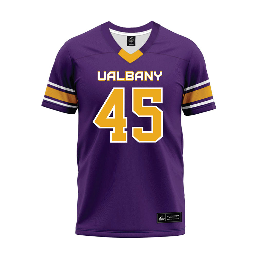 Albany - NCAA Football : John Dodaro - Purple Premium Football Jersey-0