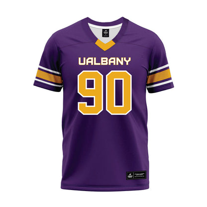 Albany - NCAA Football : Deshon Dodson - Purple Premium Football Jersey-0