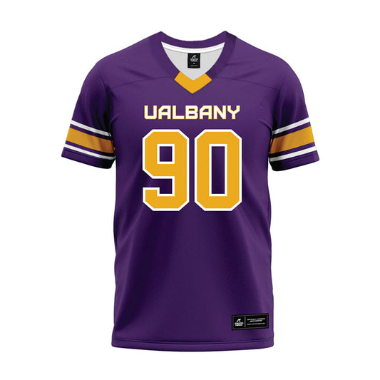Albany - NCAA Football : Deshon Dodson - Purple Premium Football Jersey-0