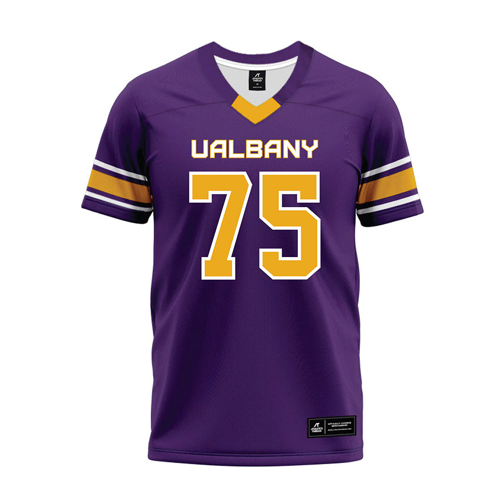 Albany - NCAA Football : Max Sepulveda - Purple Premium Football Jersey-0