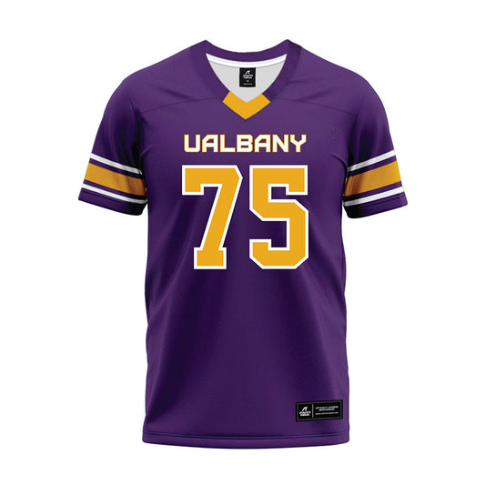Albany - NCAA Football : Max Sepulveda - Purple Premium Football Jersey-0