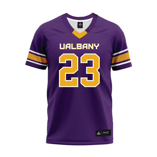 Albany - NCAA Football : Jeremiah Pruitt - Purple Premium Football Jersey-0
