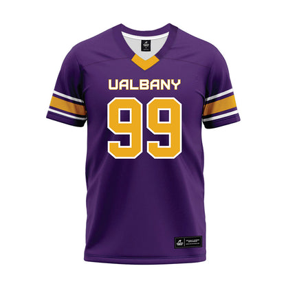 Albany - NCAA Football : Kylyn Macklin - Purple Premium Football Jersey-0