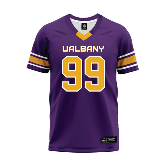 Albany - NCAA Football : Kylyn Macklin - Purple Premium Football Jersey-0