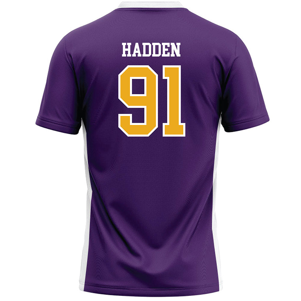 Albany - NCAA Men's Lacrosse : Jack Hadden - Purple Lacrosse Jersey -1