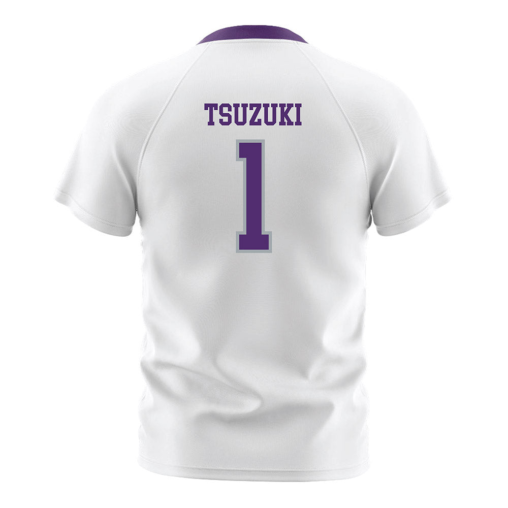Albany - NCAA Men's Soccer : Kodai Tsuzuki - White Soccer Jersey-1