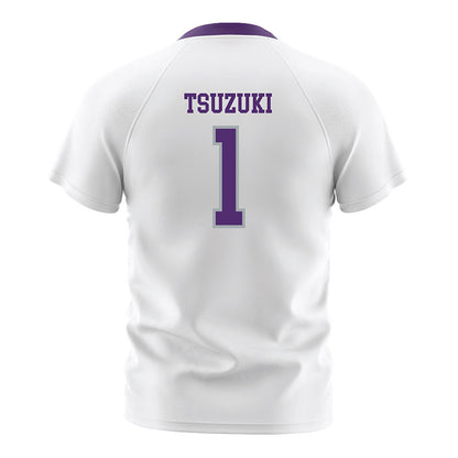 Albany - NCAA Men's Soccer : Kodai Tsuzuki - White Soccer Jersey-1