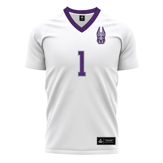 Albany - NCAA Men's Soccer : Kodai Tsuzuki - White Soccer Jersey-0
