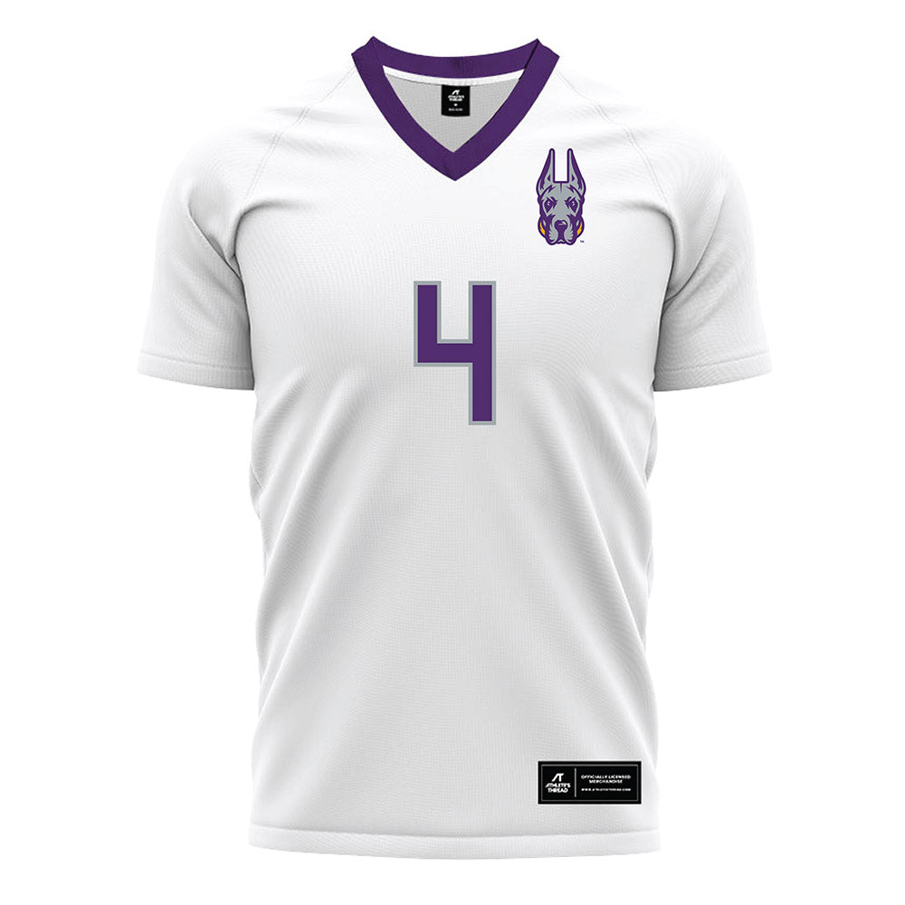 Albany - NCAA Men's Soccer : Lucas Watt - White Soccer Jersey-0