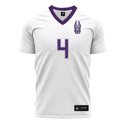 Albany - NCAA Men's Soccer : Lucas Watt - White Soccer Jersey-0