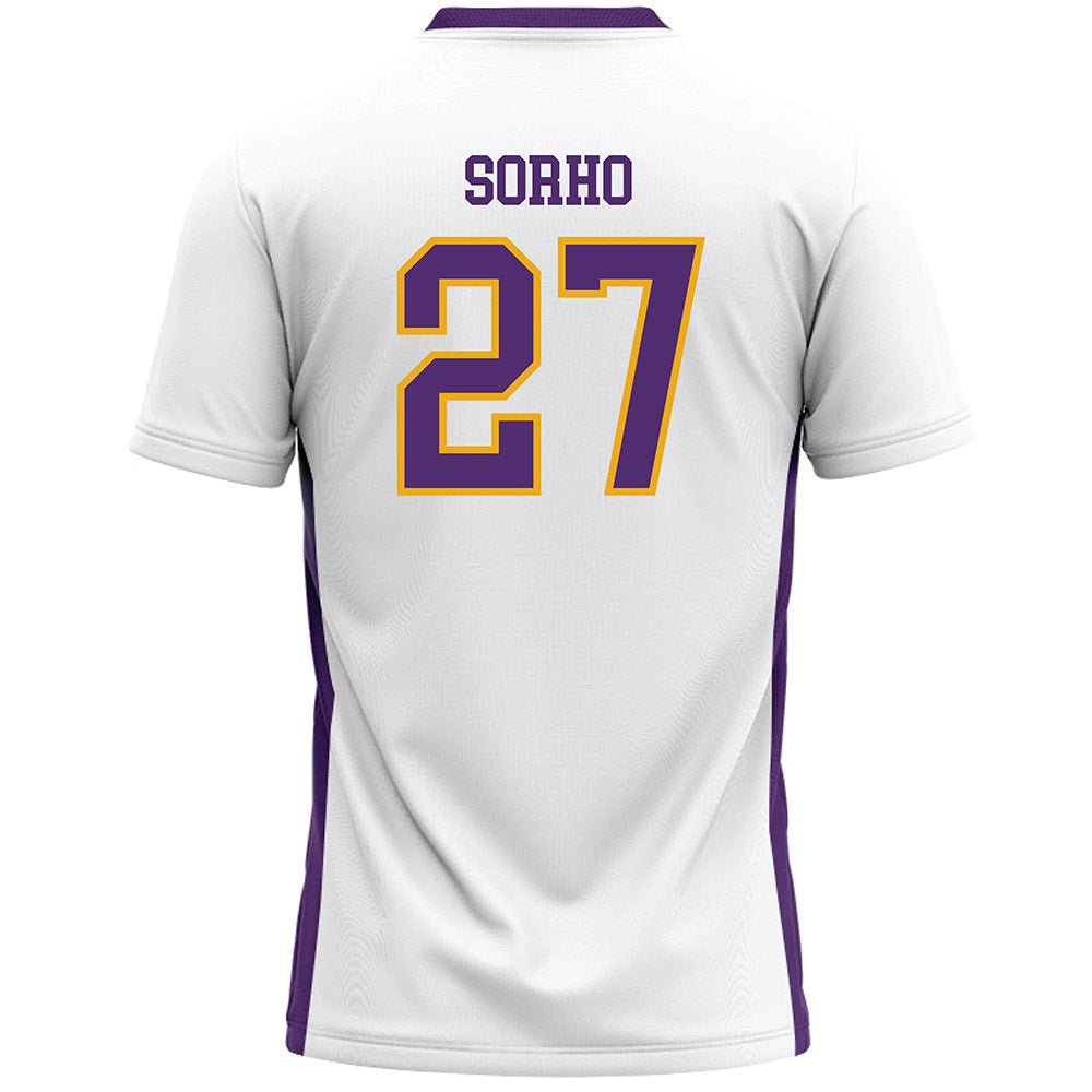 Albany - NCAA Women's Lacrosse : Zareena Sorho - White Lacrosse Jersey -1