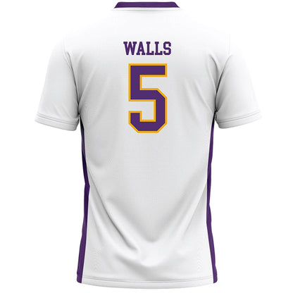 Albany - NCAA Women's Lacrosse : Laura Walls - White Lacrosse Jersey -1
