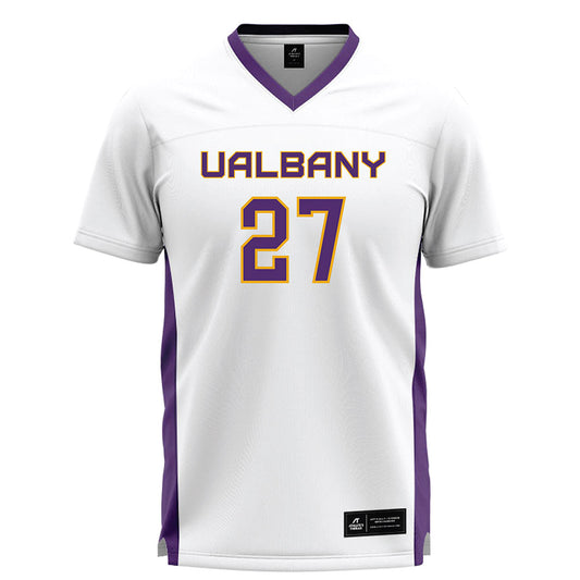 Albany - NCAA Women's Lacrosse : Zareena Sorho - White Lacrosse Jersey -0
