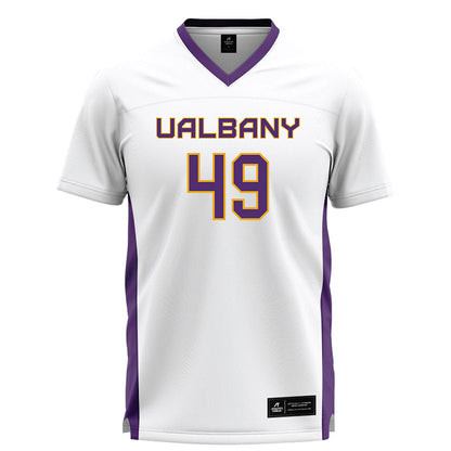 Albany - NCAA Women's Lacrosse : Zarreen Sorho - White Lacrosse Jersey -0