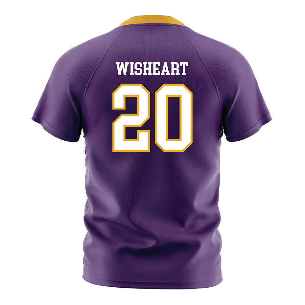 Albany - NCAA Women's Soccer : Madison Wisheart - Purple Soccer Jersey-1