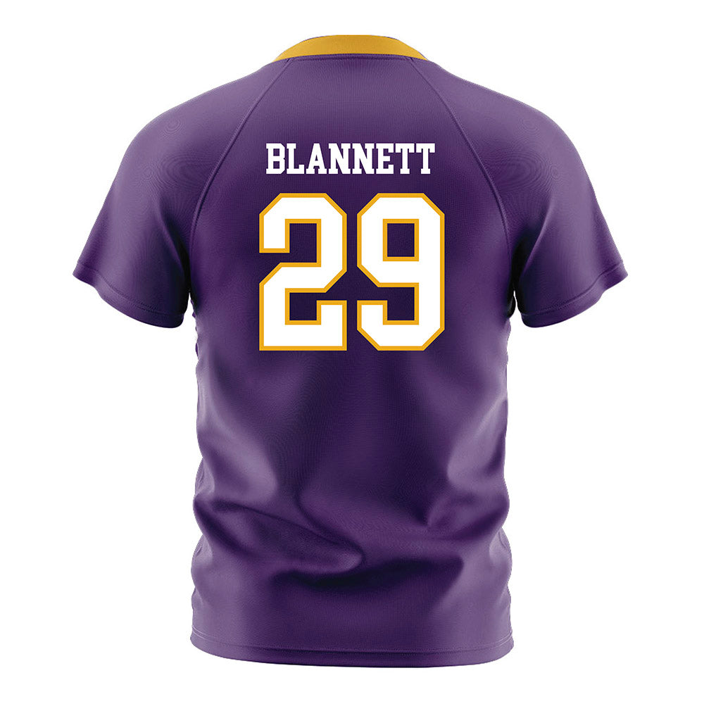 Albany - NCAA Women's Soccer : Meredith Blannett - Purple Soccer Jersey-1