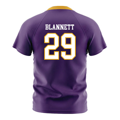 Albany - NCAA Women's Soccer : Meredith Blannett - Purple Soccer Jersey-1