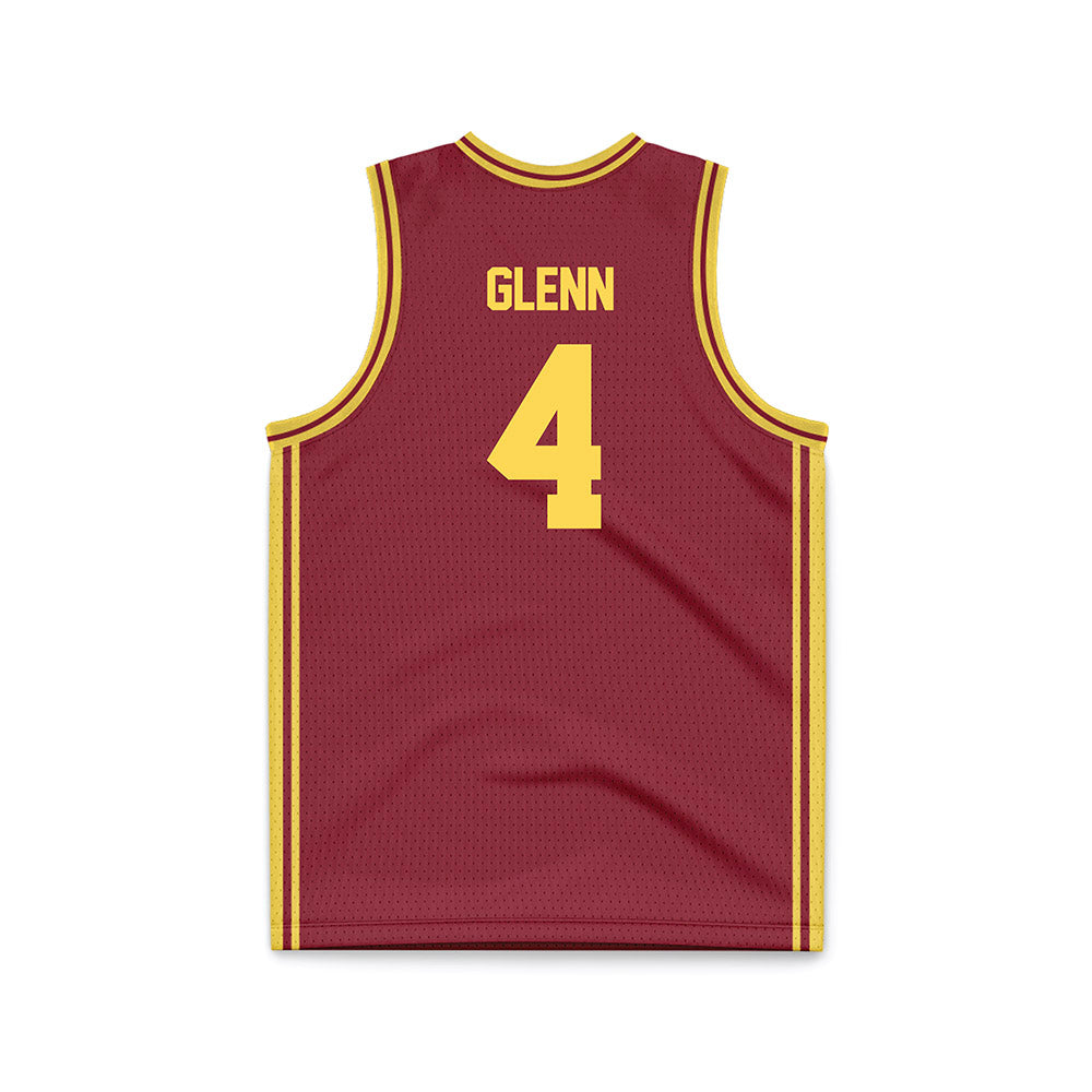 NSU - NCAA Men's Basketball : James Glenn - Maroon Basketball Jersey-1