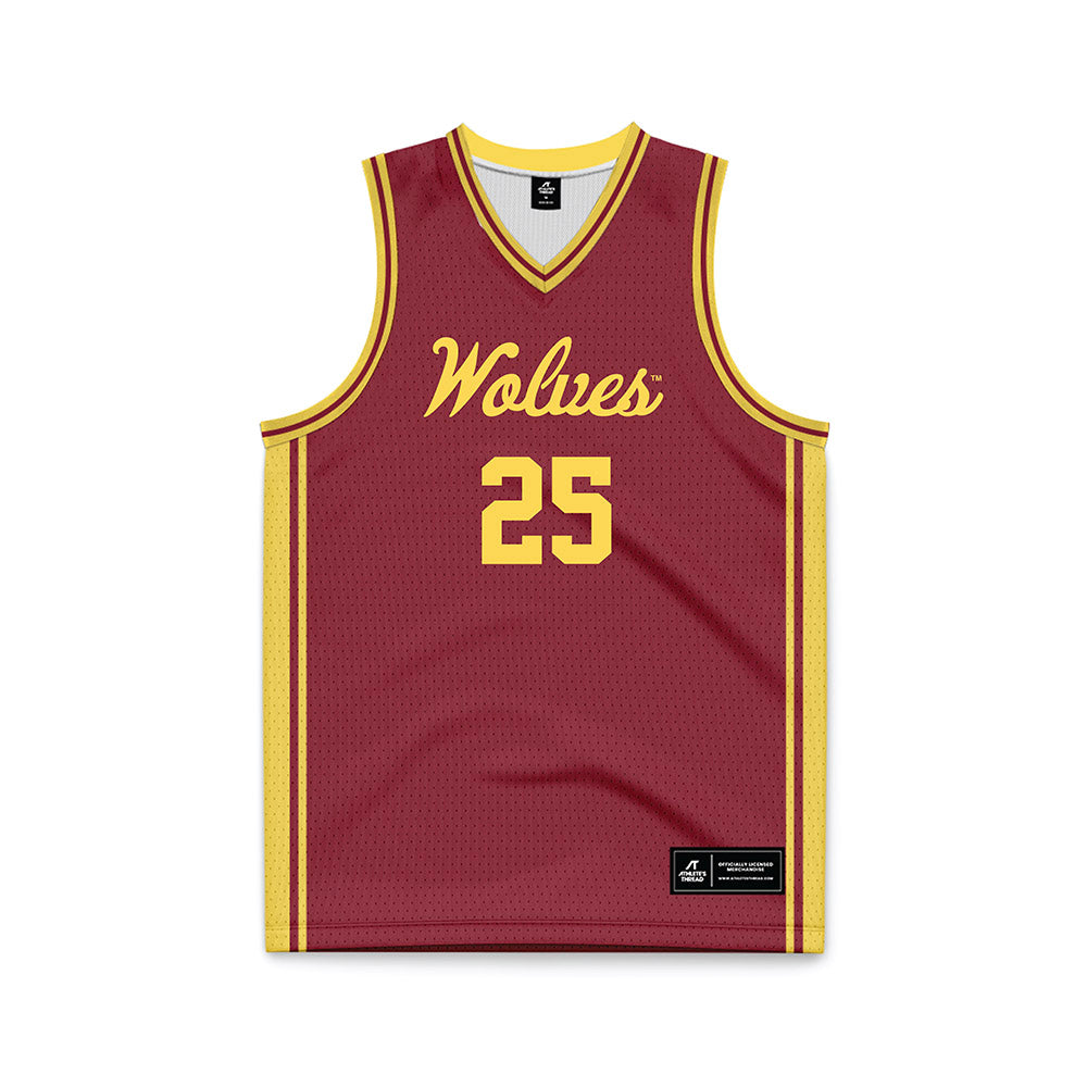 NSU - NCAA Men's Basketball : Parker Lemer - Maroon Basketball Jersey-0